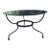 European Rustic Boho Iron Garden Table For Sale