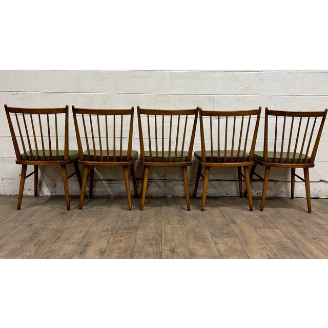 Vintage Mid Century Modern MCM Conant Ball Style Dining Side Chairs - Set of 5 For Sale - Image 12 of 13