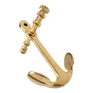 1990s Solid Brass Anchor Paperweight, Decorative Anchor
