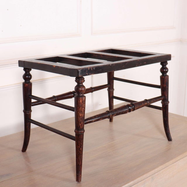 English Beech Luggage Stand For Sale - Image 5 of 7