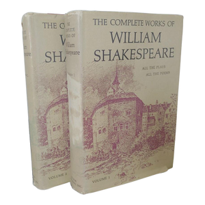 1950s the Complete Works of William Shakespeare All the Plays All the Poems Two Volume Set