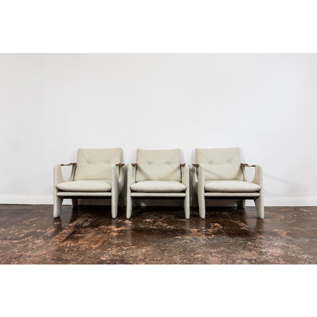 Vintage Geometric Armchairs, 1975, Set of 3 For Sale - Image 6 of 16