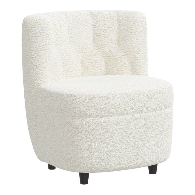 Ana Chair in Natural Faux Sheepskin For Sale