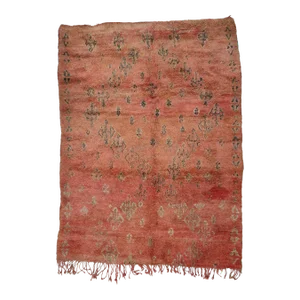 Vintage Red Boujad Moroccan Rug - 04'10 X 06'06