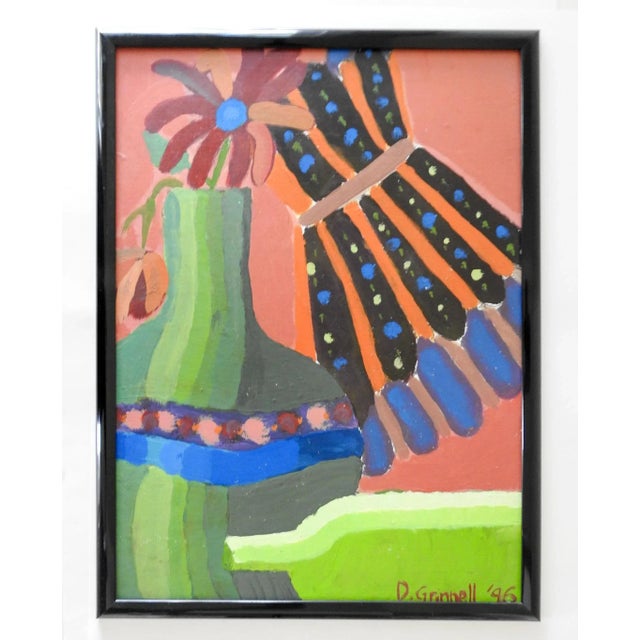 Contemporary Abstract Still Life Painting For Sale - Image 4 of 4