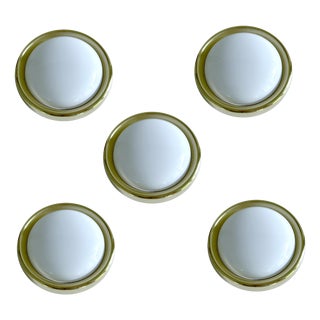 Vintage Brass and Glass Sconce from Limburg For Sale
