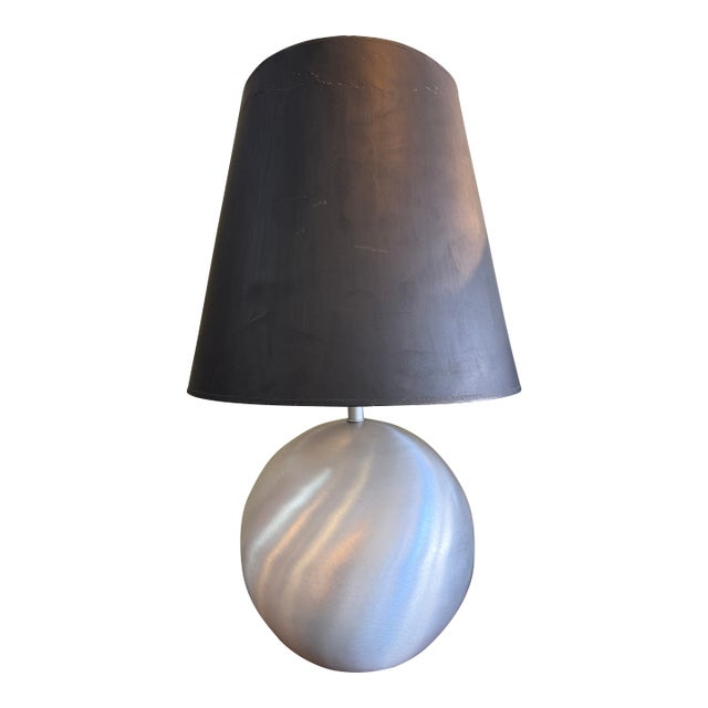 Russel Wright for Raymor Aluminum Ball Table Lamp C1930s For Sale