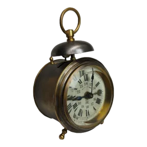 1900’s Midget French Alarm Clock “globe” by Japy Frères & Cie