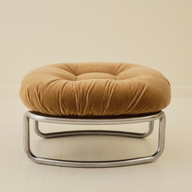 Khaki Carlo De Carli Model 915 Armchair With Ottoman by Cinova, 1960s For Sale - Image 8 of 8