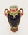 Art Nouveau Ceramic Vase Art Nouveau flower vase, circa 1910. Ceramic vase with handles, polychrome decoration with floral...
