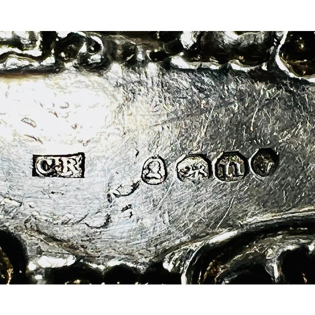 Sterling Brandy Decanter Label/Bottle Ticket by Charles Rawlings, London, 1828 For Sale In West Palm - Image 6 of 8