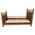 Early 20th Century Antique French Faux Bamboo Bed Frame, Stained Pine For Sale - Image 5 of 11