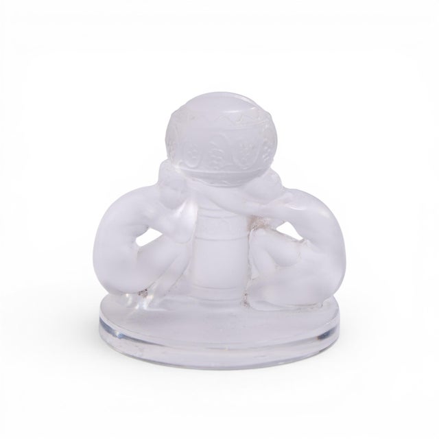 Early 20th Century Early 20th Century René Lalique Deux Figurines Menu Holders - Set of 8 For Sale - Image 5 of 9