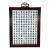 Early 20th Century Chinese Blue & White Porcelain Calligraphy Plaque Rosewood Frame For Sale