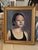 Mid-Century Modern Mid‑Century Oil Portrait of Asian Woman in Beautiful Gold Frame For Sale - Image 3 of 7