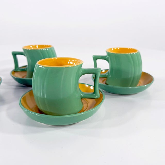 Ceramic Tea Set Service by Massimo Iosa Ghini for Naj Oleari, 1980s, Set of 11 For Sale - Image 4 of 8