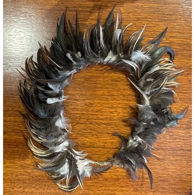 Fantastic feather crown from Papua New Guinea. Put it on and you'll feel the power of this typical tribal ornament.