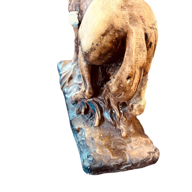 Vintage Native American Warrior on Horseback Figure For Sale - Image 10 of 11