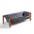 Jack Cartwright for Founders Mid Century Rosewood Leather Sling Sofa For Sale - Image 9 of 10
