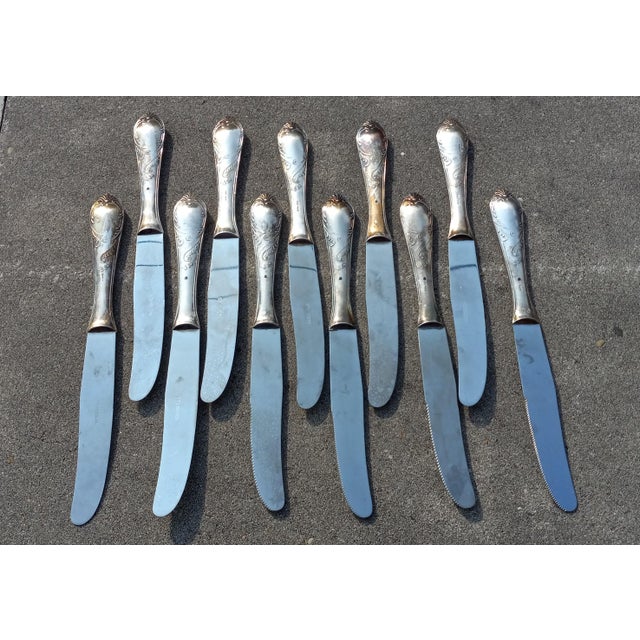 1980s Gremany Jubgdestil 11x Knives in Arg 800 Silver / Rostrfei Art Nouveau For Sale In New York - Image 6 of 14