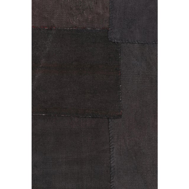 1950s Vintage Anatolian Patchwork Rug, in Brown, Gray and Charcoal Hues - Rug & Kilim For Sale - Image 5 of 9