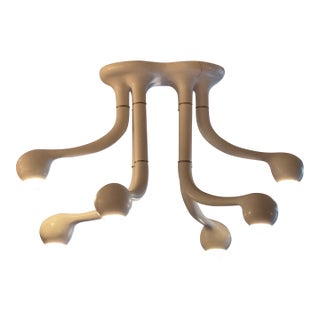 Entler Studio Ceramic Globe Chandelier, Matte White For Sale