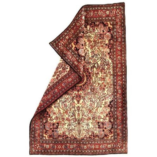 Hand-knotted Bidjar Oriental rug | Knot density: approx. 340.000/m² | Material: Wool & Cotton | Size: 218 x 140 cm |...