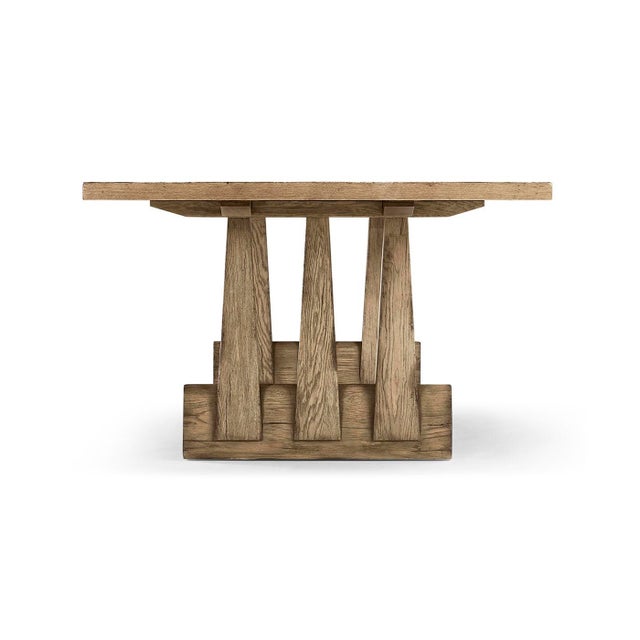 Large Rustic Oak Dining Table For Sale In Greensboro - Image 6 of 9