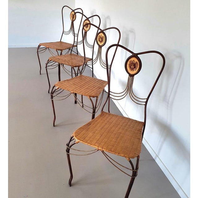 Medaillon Garden Set in Wrought Iron, Italy, 1970, Set of 5 For Sale - Image 14 of 18