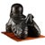 Plastic Laughing Baby Buddha Statue W/ Bamboo Mat Cast Resin & Fiberglass For Sale - Image 7 of 13