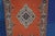 Vintage Hand Knotted Wool Geometric Medallion Orange Rug Runner Signed 3' X 8' For Sale - Image 11 of 11