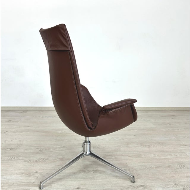 Animal Skin Leather Chair by Fabricius & Kastholm, 1960s For Sale - Image 7 of 13
