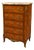 Louis XV Style Chest of Drawers in Veneer and Marquetry, 1890s For Sale