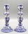 Ceramic Blue & White Delft Faience Candle Holders, a Pair For Sale - Image 7 of 7