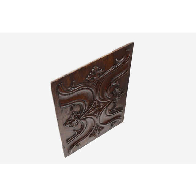 Gothic Sculpted Oak Panel, Belgium, 16th Century For Sale - Image 5 of 12