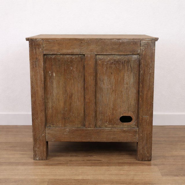Wood Antique Oak Side Cabinet with Carved Motifs, 1890s For Sale - Image 7 of 13