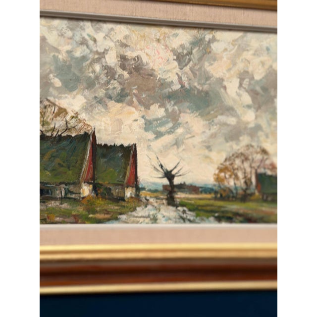 Holmult, Countryside, 1950s, Oil Painting on Canvas, Framed For Sale - Image 4 of 18