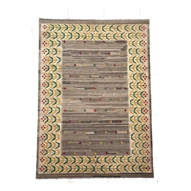 Maymanan Kilim Rug, 1980 For Sale - Image 11 of 11