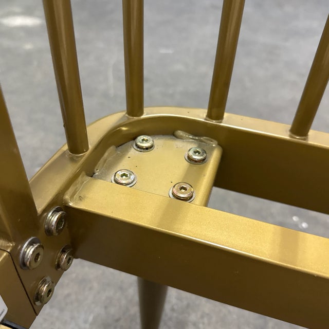 Crate & Barrel Wembley Kids Twin Antique Brass Bed For Sale - Image 12 of 12