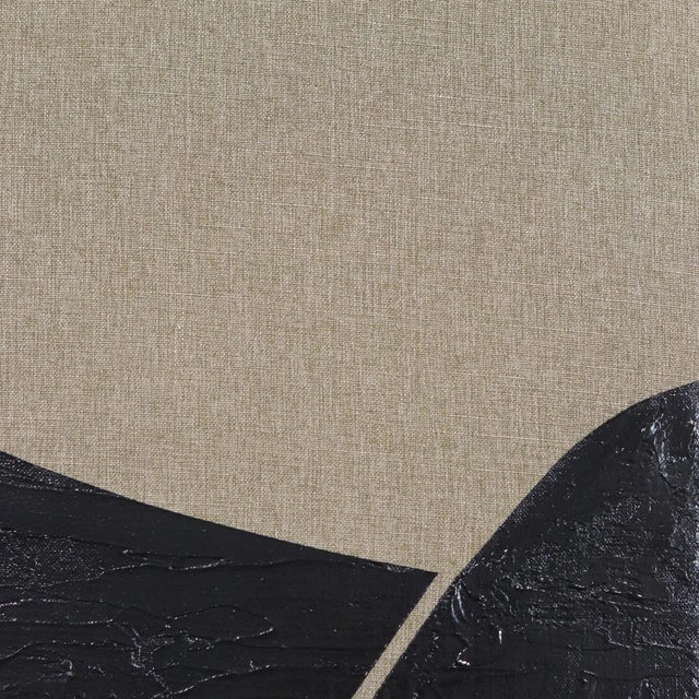 Contemporary "Ebony Pictograph 7" Original Artwork by Len Klikunas For Sale - Image 3 of 10