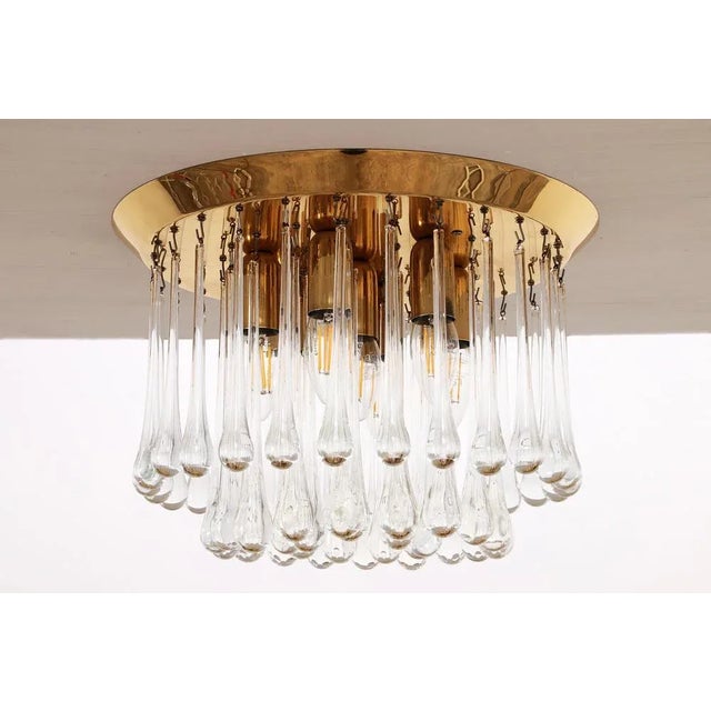 Austrian Raindrop Hanging Lamps in Murano by J. T. Kalmar, 1970, Set of 2 For Sale - Image 12 of 12