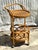 Vintage Coastal Woven Rattan Bar Cart For Sale - Image 4 of 10