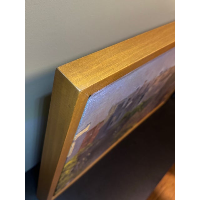Charles Newman (Pafa Mfa) Original 2008 Oil in Handcrafted Artist Frame – Pre-Gentrification Urban Landscape For Sale In Philadelphia - Image 6 of 9