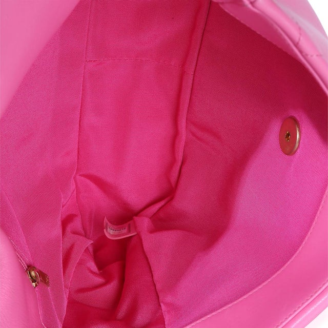 Pink Quilted Lambskin Large Chanel 19 Flap Bag For Sale - Image 9 of 9