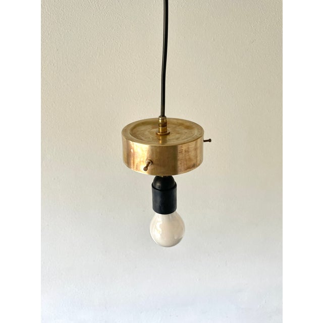 Mid-Century Modern Yellow Pendant Light attributed to Vetreria Vistosi Murano, 1960s For Sale - Image 13 of 15