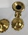 Brass 18th Century Pair of English Brass Queen Anne Candlesticks With Petal Base For Sale - Image 8 of 13