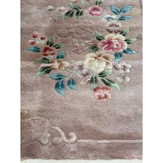 Mid-Century Chinese Art Deco Rug, 1980s For Sale - Image 6 of 14