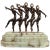 Large Art Deco Sculpture of Five Chiparus Style Dancers With a Marble Base For Sale - Image 11 of 11