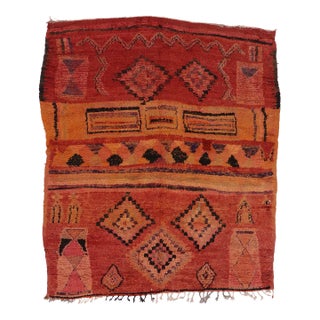 Late 20th Century Vintage Moroccan Rug, 06'10 X 07'09 For Sale