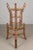 Mid 20th Century Mid Century French Bamboo & Rattan Plant Stand or Pedestal For Sale - Image 5 of 12